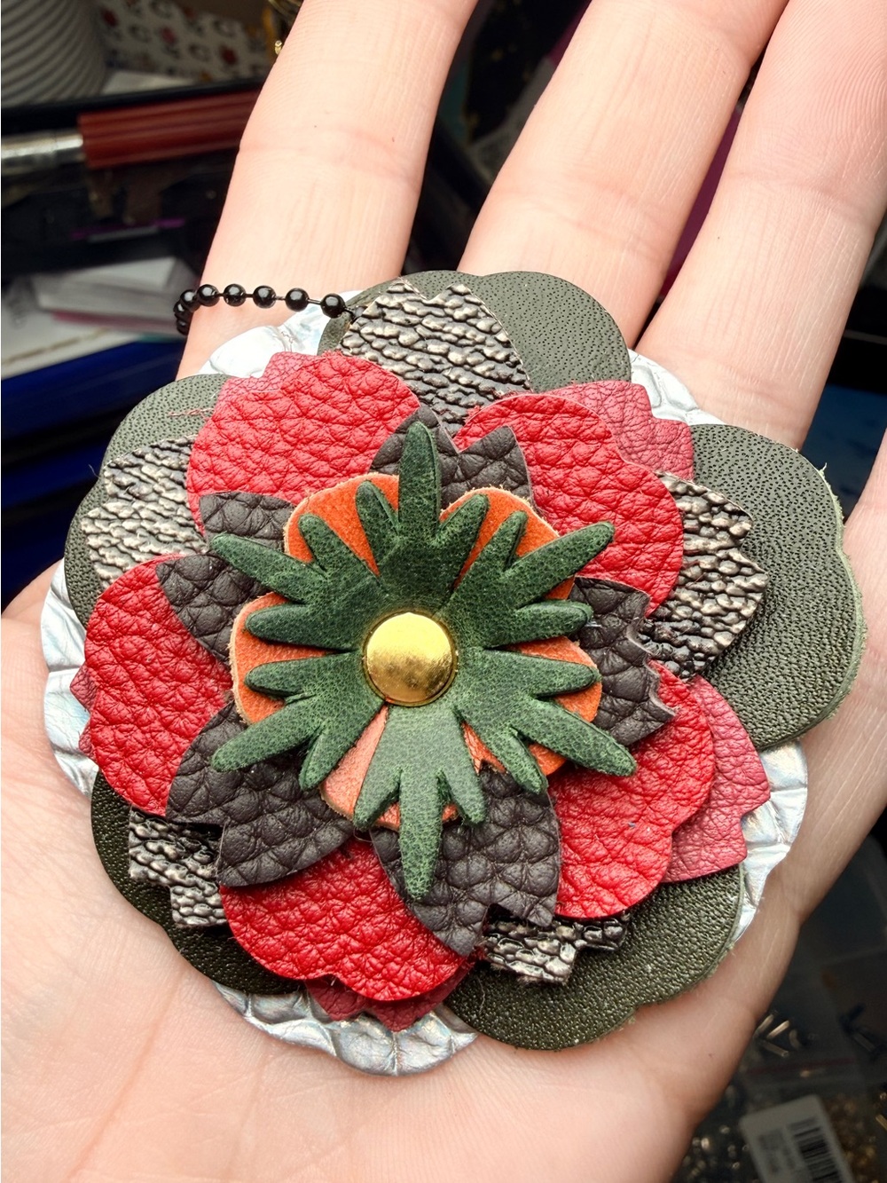 Handmade Floral Charm - Picture 2 of 2